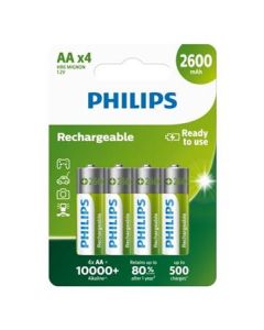 Philips baterie AA 2600mAh MultiLife, NiMh - 4ks