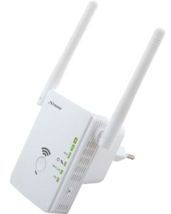 STRONG univerzální opakovač 300/ Wi-Fi standard 802.11b/g/n/ 300 Mbit/s/ 2,4GHz/ 2x LAN/ bílý