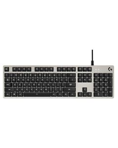 Logitech herní klávesnice G413/ mechanická/ Romer-G/ USB/ US layout/ Stříbrná