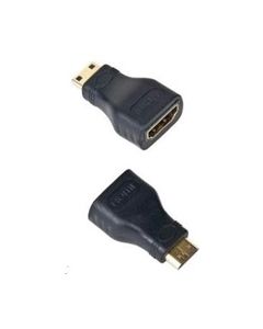 GEMBIRD Kabel red. HDMI na HDMI mini-C, F/M, zlacené kontakty, černá