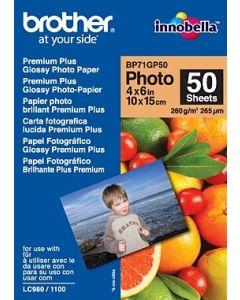 Brother fotopapír BP71GP50, 50 listů, 10x15cm Premium Glossy, 260g