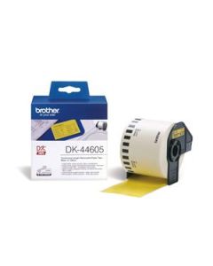 Brother - DK 44605 (papírová role žlutá 62mm x 30,48m) - snadno odstranitelná