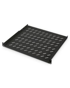 Digitus 19" 1U pevná police pro stojany od hloubky 600 mm 44x482x399 mm, do 15 kg, černá (RAL 9005)