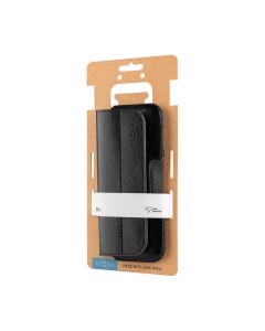 Horizontální pouzdro FIXED Sarif se zavíráním, PU kůže, velikost 6XL+, černé