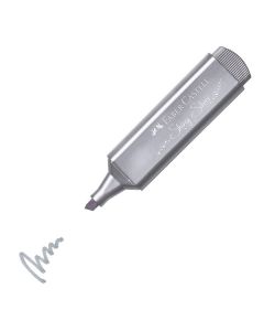 Zvýrazňovač Faber-Castell 46, metalická stříbrná