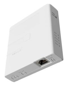 MikroTik GPEN21 Gigabit PoE injector, 2x Gbit LAN, SFP port, na zeď