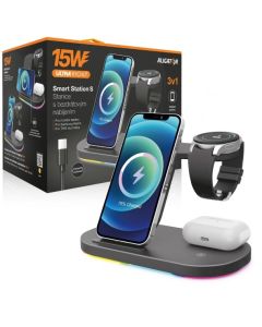 Aligator Stanice Smart Station S s bezdrátovým nabíjením 3v1, 15W