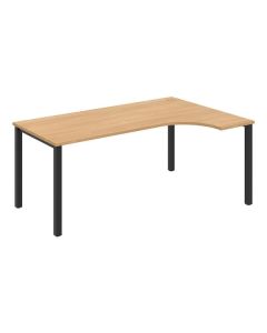 Psací stůl Hobis Uni UE 1800 L - dub/černá