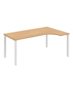 Psací stůl Hobis Uni UE 1800 L - dub/bílá