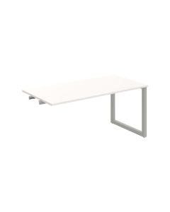 Jednací stůl Hobis Uni UJ O 1600 R - bílý/šedý, po