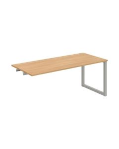 Jednací stůl Hobis Uni UJ O 1800 R - dub/šedý, pod