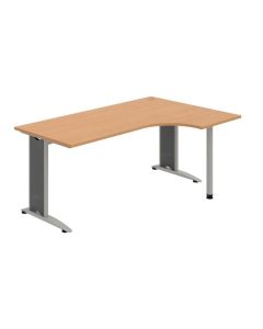 Psací stůl Hobis Flex FE 1800 60 L - buk/kov