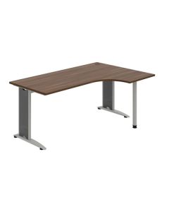 Psací stůl Hobis Flex FE 1800 60 L - ořech/kov