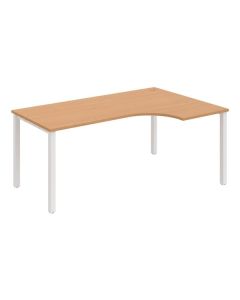 Psací stůl Hobis Uni UE 1800 60 L - buk/bílá