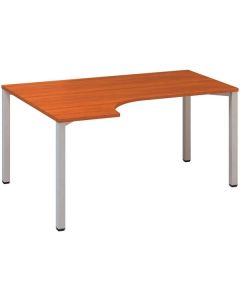 Psací stůl Alfa 200 - ergo, levý, 160 cm, třešeň/s