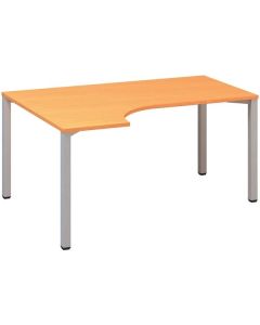 Psací stůl Alfa 200 - ergo, levý, 160 cm, buk Bava