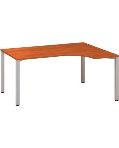 Psací stůl Alfa 200 - ergo, pravý, 160 cm, třešeň/