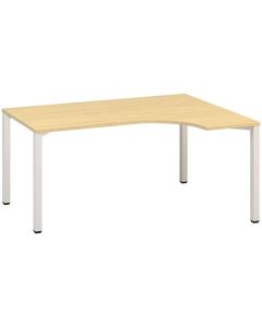 Psací stůl Alfa 200 - ergo, pravý, 160 cm, dub Vic