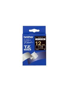 Brother - TZe-334, černá/zlatá (12 mm, l.)