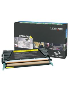 Lexmark C734, C736, X734, X736, X738 Yellow Return Programme Toner Cartridge (6K)