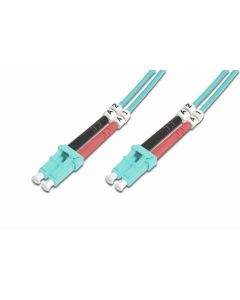 DIGITUS Fiber Optic Patch Cord, LC to LC, Multimode, OM3, 50/125 µ, Duplex Length 3m