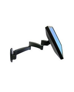 ERGOTRON 200 Series Wall Mount Arm, 2 Extensions, 24" LCD, černý