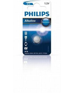 Philips baterie knoflíková A76, alkalická - 1ks (LR44)