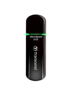 Transcend 8GB JetFlash 600, USB 2.0 flash disk, MLC, černo/zelený, LED indikace, vysokorychlostní, 32MB/s R, 12MB/s W