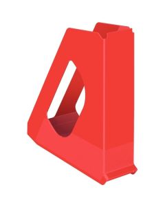 Stojan na časopisy VIVIDA Europost, 7 cm, červený