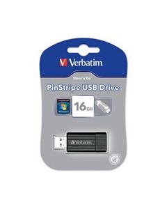 VERBATIM Store 'n' Go PinStripe 16GB USB 2.0 černá