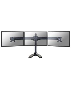 Neomounts FPMA-D700DD3/Držák displeje/na stůl/10-27"/stojan+průchodka/VESA 100X100/nosn. 3x8kg/3 displeje/černý