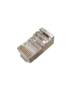 XtendLan Konektor STP RJ45 CAT5e, drát, stíněný, kulatý, 50u
