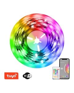 IMMAX NEO LITE SMART LED pásek/ 24W/ Wi-Fi/ IP65/ RGB/ CCT barevný/ 406lm/m/ 2700-6500 K/ stmívatel./ DO+Music/ 5m/ TUYA
