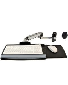 ERGOTRON KEYBOARD ARM,WITH 9" EXTENSION,WALL MOUNT,Polished Aluminum - nástěnný držák pro klávesnici a myš, silver