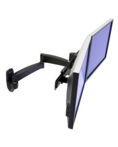 ERGOTRON 200 Series Dual Monitor Arm, nástěnný držák pro 2 LCD,max 22", černý