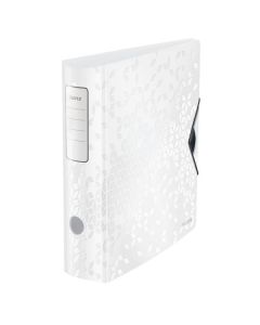 Pák.pořadač Leitz WOW 180° - A4,celoplast,8,2,bílý