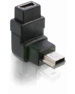 DeLock Adaptér USB mini B 5-pin 90° samec na USB mini B samice