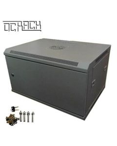 OCRACK 19" OCC-04U-4P rozvaděč nástěnný 4U/450mm plechové dveře