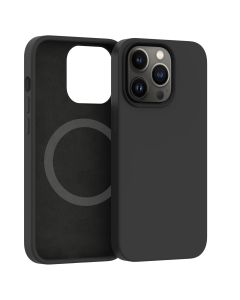 ER POWER Silikonový kryt CARNEVAL SNAP pro iPhone 13 Pro Max s MagSafe - Černá