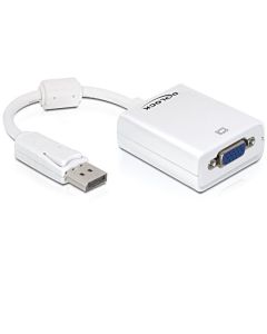 Delock adaptér DisplayPort (samec) na VGA (samice)