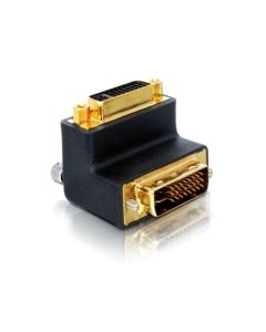 Delock adaptér DVI 24+5 samice - DVI 24+5 samec, pravoúhlý