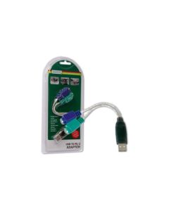 Digitus převodník USB na PS/2, 2xMiniDin6/F, USB A/M