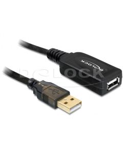 Delock USB 2.0 kabel, prodlužující A-A samec/samice 20m, aktivní