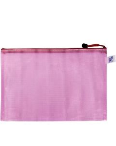 Síťov.zipová obálka Opaline A5,300 mic,1ks,růžová