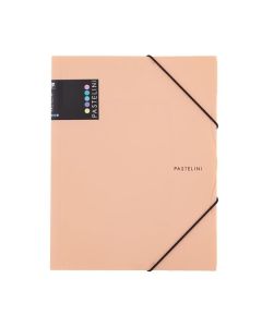 Desky s chlopn.Pastelini,A4, plast, meruňk.,1 ks