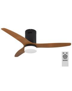 IMMAX NEO LITE VENTO SMART stropní svítidlo s ventilátorem 18W TUYA Wi-Fi hnědo-černé