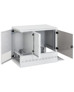 Triton 19' rozvaděč nástěnný 12U/900x540mm + 3U,server vpravo RAL7035 šedá