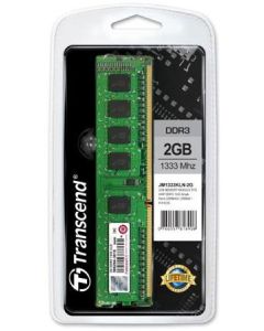 Transcend paměť 2GB DDR3 1333 U-DIMM (JetRam) 1Rx8 CL9