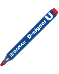 Pernamentní popisovač Donau D-Signer, červený