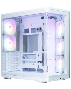 Zalman skříň P60 / ATX / 5x120mm ARGB fan / 2xUSB 3.0 / USB-C / panoramatická / bílá